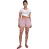 image:imageSunzel Womens Sleep Shorts Striped Pajama Boxer Lounge Shorts with Elastic Waist Drawstring 25 InseamRed