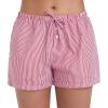 image:imageSunzel Womens Sleep Shorts Striped Pajama Boxer Lounge Shorts with Elastic Waist Drawstring 25 InseamRed