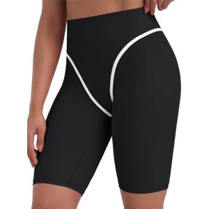 image:imageSunzel 9 Long Biker Shorts for Women High Waist Tummy Control No Front Seam Squat Proof Spandex Bike Workout Yoga Gym ShortBlack