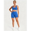image:imageSunzel 5 No Front Seam High Waisted Tummy Control Biker Shorts Women  3D Contour Seams Lift Hips Buttery Soft FourWay Stretch Breathable Squat Proof Opaque No Ride Up Yoga Workout GymFrench Blue
