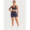 image:imageSunzel 5 No Front Seam High Waisted Tummy Control Biker Shorts Women  3D Contour Seams Lift Hips Buttery Soft FourWay Stretch Breathable Squat Proof Opaque No Ride Up Yoga Workout GymAsh Blue
