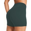 image:imageSunzel 5 No Front Seam High Waisted Tummy Control Biker Shorts Women  3D Contour Seams Lift Hips Buttery Soft FourWay Stretch Breathable Squat Proof Opaque No Ride Up Yoga Workout GymJasper Green