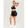 image:imageSunzel 5 No Front Seam High Waisted Tummy Control Biker Shorts Women  3D Contour Seams Lift Hips Buttery Soft FourWay Stretch Breathable Squat Proof Opaque No Ride Up Yoga Workout GymBlack