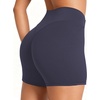 image:imageSunzel 5 No Front Seam High Waisted Tummy Control Biker Shorts Women  3D Contour Seams Lift Hips Buttery Soft FourWay Stretch Breathable Squat Proof Opaque No Ride Up Yoga Workout GymAsh Blue