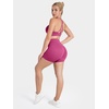 image:imageSunzel 5 No Front Seam High Waisted Tummy Control Biker Shorts Women  3D Contour Seams Lift Hips Buttery Soft FourWay Stretch Breathable Squat Proof Opaque No Ride Up Yoga Workout GymSangria