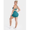 image:imageSunzel 5 No Front Seam High Waisted Tummy Control Biker Shorts Women  3D Contour Seams Lift Hips Buttery Soft FourWay Stretch Breathable Squat Proof Opaque No Ride Up Yoga Workout GymDeep Lagoon