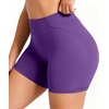 image:imageSunzel 5 No Front Seam High Waisted Tummy Control Biker Shorts Women  3D Contour Seams Lift Hips Buttery Soft FourWay Stretch Breathable Squat Proof Opaque No Ride Up Yoga Workout GymPetunia