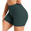 image:imageSunzel 5 No Front Seam High Waisted Tummy Control Biker Shorts Women  3D Contour Seams Lift Hips Buttery Soft FourWay Stretch Breathable Squat Proof Opaque No Ride Up Yoga Workout GymJasper Green