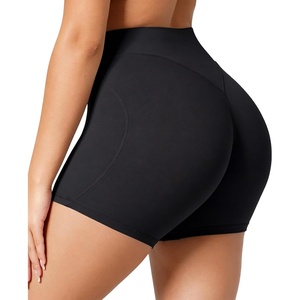 image:imageSunzel 5 No Front Seam High Waisted Tummy Control Biker Shorts Women  3D Contour Seams Lift Hips Buttery Soft FourWay Stretch Breathable Squat Proof Opaque No Ride Up Yoga Workout GymBlack