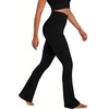 image:imageSunzel Hidden Butt Lifting Scrunch Flare Leggings High Waist No Front SeamBlack