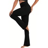 image:imageSunzel Hidden Butt Lifting Scrunch Flare Leggings High Waist No Front SeamBlack